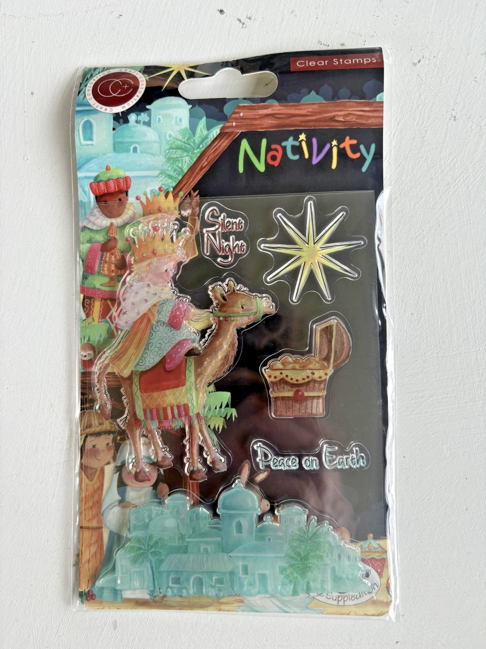 Bethlehem CHRISTMAS Nativity Clear Rubber Stamp Set Craft Consortium CCSTMP049